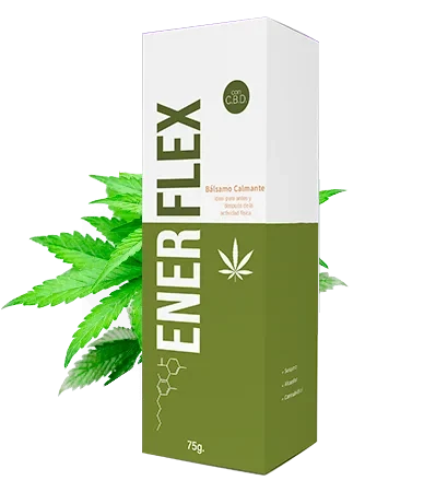 Pote de Enerflex CBD, bálsamo calmante de 75 g con CBD para dolor articular y muscular